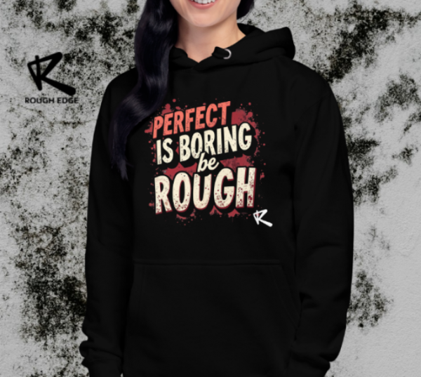 Rough Edge Girls Statement Hoodie